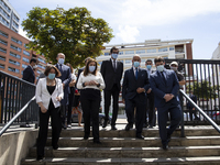 President of the Republic Marcelo Rebelo De Sousa, Minister of Education Tiago Brandao Rodrigues and President of the Chamber of Porto Rui M...