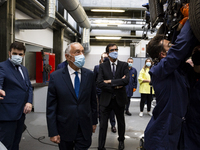 President of the Republic Marcelo Rebelo De Sousa, Minister of Education Tiago Brandao Rodrigues and President of the Chamber of Porto Rui M...