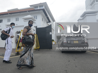 Student wearing facemask waits outside entering school in Colombo, Sri Lanka July 7, 2020
Sri Lankan Government announced the reopening of...