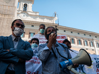 The former Minister of Education, University and Research Lorenzo Fioramonti, during  the Flash Mob of precarious teachers 'I exist' The Nat...