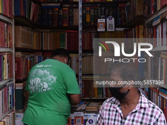 Empty streets of the Book Market In Kolkata, India, on July 16, 2020. According to the very recent situation all the educational institution...