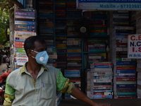 Empty streets of the Book Market In Kolkata, India, on July 16, 2020. According to the very recent situation all the educational institution...