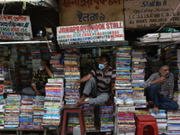 Empty streets of the Book Market In Kolkata, India, on July 16, 2020. According to the very recent situation all the educational institution...