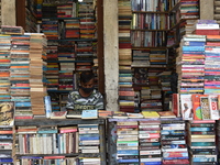 Empty streets of the Book Market In Kolkata, India, on July 16, 2020. According to the very recent situation all the educational institution...