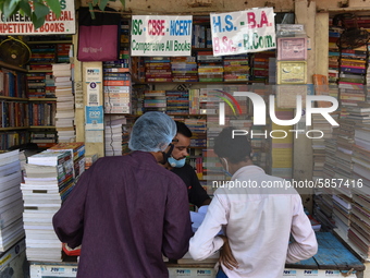 Empty streets of the Book Market In Kolkata, India, on July 16, 2020. According to the very recent situation all the educational institution...