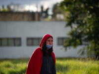 Students of the National University of Colombia 'Universidad Nacional de Colombia' in Bogota protest by setting a campsite inside campus for...