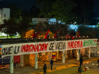 Students strike on the National University of Colombia for a free of charge semester as many of them had been hit by the economic recession...