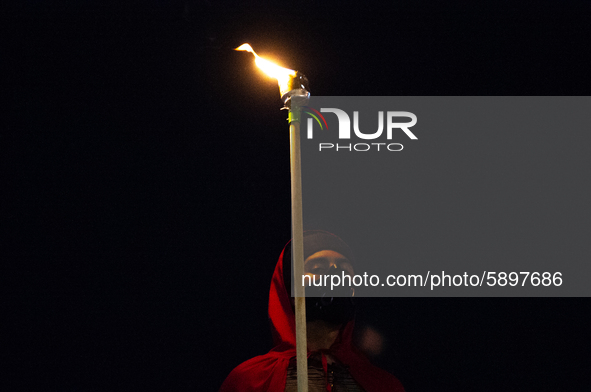 Students strike on the National University of Colombia for a free of charge semester as many of them had been hit by the economic recession...