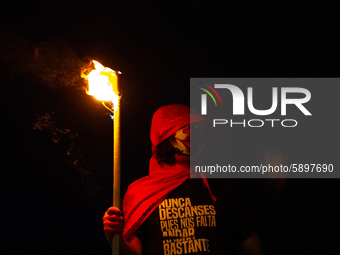 Students strike on the National University of Colombia for a free of charge semester as many of them had been hit by the economic recession...