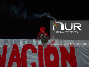 Students strike on the National University of Colombia for a free of charge semester as many of them had been hit by the economic recession...