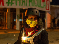 Students strike on the National University of Colombia for a free of charge semester as many of them had been hit by the economic recession...