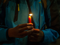 Students strike on the National University of Colombia for a free of charge semester as many of them had been hit by the economic recession...