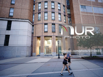 A view of Stuyvesant High School in Manhattan  as New York City, United States continues Phase 4 of re-opening following restrictions impose...