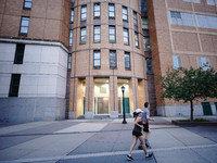 A view of Stuyvesant High School in Manhattan  as New York City, United States continues Phase 4 of re-opening following restrictions impose...