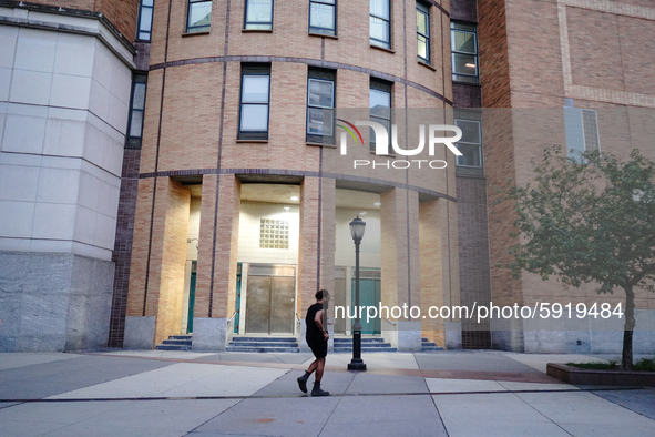 A view of Stuyvesant High School in Manhattan  as New York City, United States continues Phase 4 of re-opening following restrictions impose...