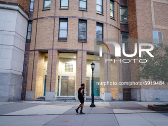 A view of Stuyvesant High School in Manhattan  as New York City, United States continues Phase 4 of re-opening following restrictions impose...