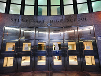 A view of Stuyvesant High School in Manhattan  as New York City, United States continues Phase 4 of re-opening following restrictions impose...