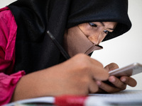 Mosque Al - Ikhlas, Bintaro provided free WiFi Internet Connection to students who want to learn online. Some Students whoe live near by the...