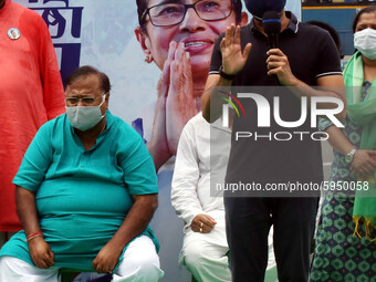 West Bengal Chief Minister Mamata Banerjee nephew and Trinamool Congress MP  Abhishek Banerjee addresses and attend Shri Parthya Chatterjee...