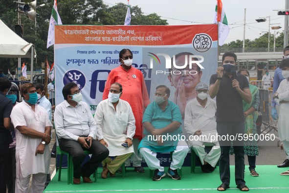 West Bengal Chief Minister Mamata Banerjee nephew and Trinamool Congress MP  Abhishek Banerjee addresses and attend Shri Parthya Chatterjee...