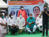 West Bengal Chief Minister Mamata Banerjee nephew and Trinamool Congress MP  Abhishek Banerjee addresses and attend Shri Parthya Chatterjee...