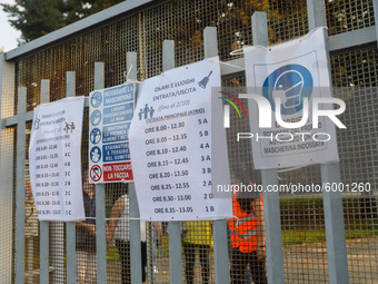 Reopening of schools after the forced closure due to the Coronavirus emergency in Italy, Milan, Italy, on September 14, 2020 (