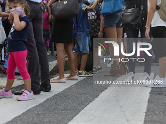 Reopening of schools after the forced closure due to the Coronavirus emergency in Italy, Milan, Italy, on September 14, 2020 (