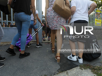 Reopening of schools after the forced closure due to the Coronavirus emergency in Italy, Milan, Italy, on September 14, 2020 (