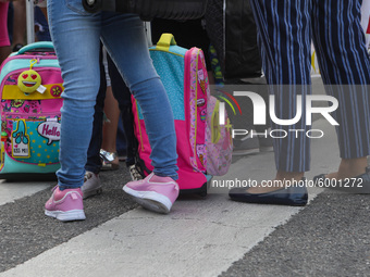 Reopening of schools after the forced closure due to the Coronavirus emergency in Italy, Milan, Italy, on September 14, 2020 (