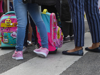 Reopening of schools after the forced closure due to the Coronavirus emergency in Italy, Milan, Italy, on September 14, 2020 (