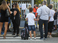 Reopening of schools after the forced closure due to the Coronavirus emergency in Italy, Milan, Italy, on September 14, 2020 (