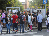 Reopening of schools after the forced closure due to the Coronavirus emergency in Italy, Milan, Italy, on September 14, 2020 (