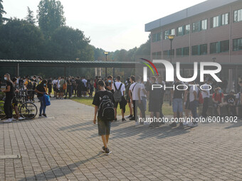 Reopening of schools after the forced closure due to the Coronavirus emergency in Italy, Milan, Italy, on September 14, 2020 (