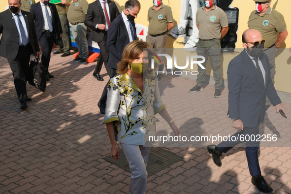 The President of the Senate Maria Elisabetta Casellati arrives, on the occasion of the reopening of schools and the start of the new school...