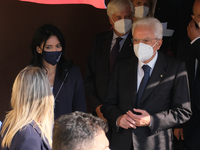 The President of the Italian Republic Sergio Mattarella arrives, on the occasion of the reopening of schools and the start of the new school...