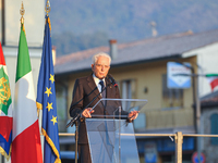 The President of the Italian Republic Sergio Mattarella speaks, on the occasion of the reopening of schools and the start of the new school...