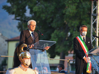 The President of the Italian Republic Sergio Mattarella speaks, on the occasion of the reopening of schools and the start of the new school...