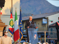 The President of the Italian Republic Sergio Mattarella speaks, on the occasion of the reopening of schools and the start of the new school...