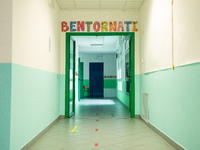 A school ready to reopen in L'Aquila, Italy, on September 21, 2020. Schools reopens in Abruzzo and other italian regions on September 24 aft...