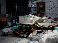 A recycling warehouse in the Las Cruces neighborhood in the city of Bogota, Colombia (