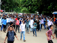 Activists of Bangladesh Sadharan Chhatra Odhikar Sangrakkhan Parishad staged a demonstration protesting ''false cases, detention and police...