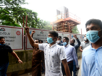 Activists of Bangladesh Sadharan Chhatra Odhikar Sangrakkhan Parishad staged a demonstration protesting ''false cases, detention and police...