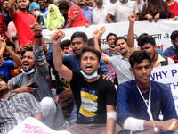 Activists of Bangladesh Sadharan Chhatra Odhikar Sangrakkhan Parishad staged a demonstration protesting ''false cases, detention and police...