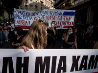 Students protest in Athens, Greece on September 24, 2020. They ask from the government to give money for education, to reduce the number of...