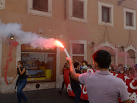 Students and trade unions of the capital took to Piazza Montecitorio in Rome, Italy, on September 25, 2020 to contest the reopening of schoo...