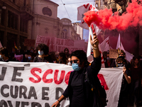 Students strike against the way the Italian government managed, with delays and failures, the restart of the school year 2020/2021, followin...