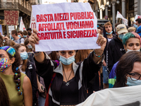 Students strike against the way the Italian government managed, with delays and failures, the restart of the school year 2020/2021, followin...