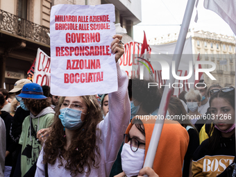 Students strike against the way the Italian government managed, with delays and failures, the restart of the school year 2020/2021, followin...