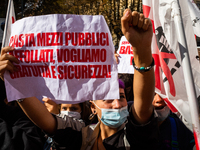 Students strike against the way the Italian government managed, with delays and failures, the restart of the school year 2020/2021, followin...