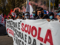 Students strike against the way the Italian government managed, with delays and failures, the restart of the school year 2020/2021, followin...